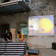 the zebra crossing, performance di COLORA, 10 agosto 2013, foto elisa bertaglia