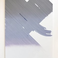 Tiziano Martini, Senza titolo, spray su tela, 260x180 cm, 2012