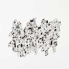 Tunnel city, 2014, ink su carta, 50 x 70 cm