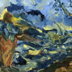 Westerlind_Christ at the Sea of Galilee Oil on paper, 15 x 21 cm. 2018 Westerlind_Christ at the Sea of Galilee Oil on paper, 15 x 21 cm. 2018