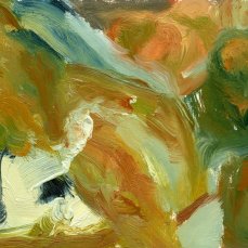 Westerlind_Venus and Mars surprised by Vulcan Oil on paper, 16 x 24 cm. 2018 Westerlind_Venus and Mars surprised by Vulcan Oil on paper, 16 x 24 cm. 2018